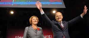 Schnell war klar, dass es für Olaf Scholz und die SPD für die absolute Mehrheit reichen würde.