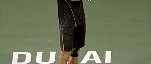 In Dubai im Mittelpunkt: Turniersieger Novak Djokovic.