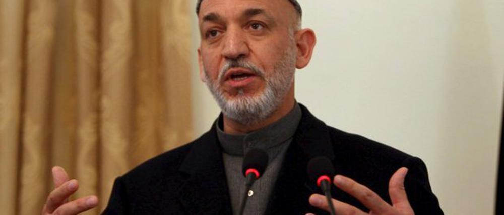 Afghanistans Präsident Hamid Karsai.