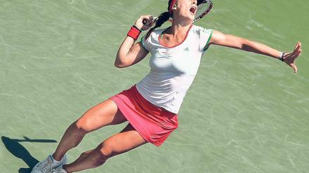 Andrea Petkovic, 23, ist die beste deutsche Tennisspielerin. Nach Überraschungserfolgen beim Turnier in Miami schied die Darmstädterin erst im Halbfinale durch ein 6:3, 0:6, 2:6 gegen Maria Scharapowa aus. Künftig gehört sie zu den Top 20 der Welt. 