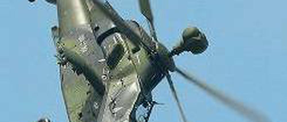 Kampfhubschrauber – lange schon wartet die Bundeswehr auf den Tiger. Foto: ddp