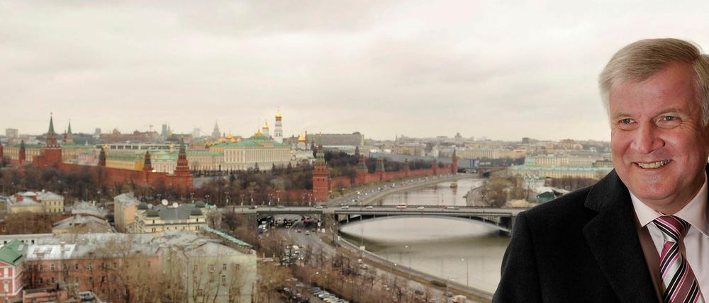 Horst Seehofer in Moskau.
