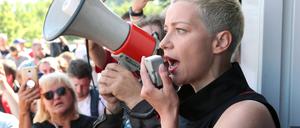 Maria Kolesnikowa lässt sich auch von Einschüchterungsversuchen nicht beeindrucken.