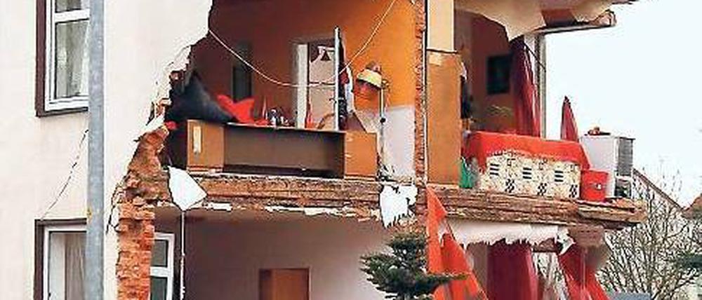 Wie eine Puppenstube. Das Mehrfamilienhaus in Chemnitz. Foto: dapd