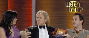 Thomas Gottschalk auf der Couch mit Anna Netrebko und ihrem Mann Erwin Schrott.