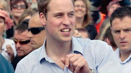 Noch ohne Ehering. Prinz William vor der Hochzeit mit Kate.