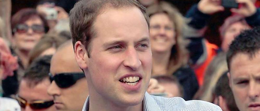 Noch ohne Ehering. Prinz William vor der Hochzeit mit Kate.