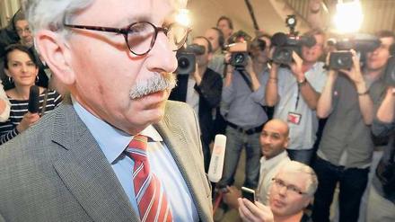 Streitbar. Thilo Sarrazin auf dem Weg zur Anhörung vor der Schiedskommission der SPD.