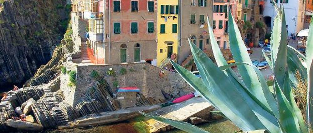 Verwegen klebt Riomaggiore über der Riviera. Foto: Picture-Alliance