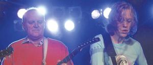 Eine coole Sau sei Bernd Pfaffenbach – hier an der E-Gitarre neben Rockstar Bob Geldof –, urteilte einmal eine Zeitung.