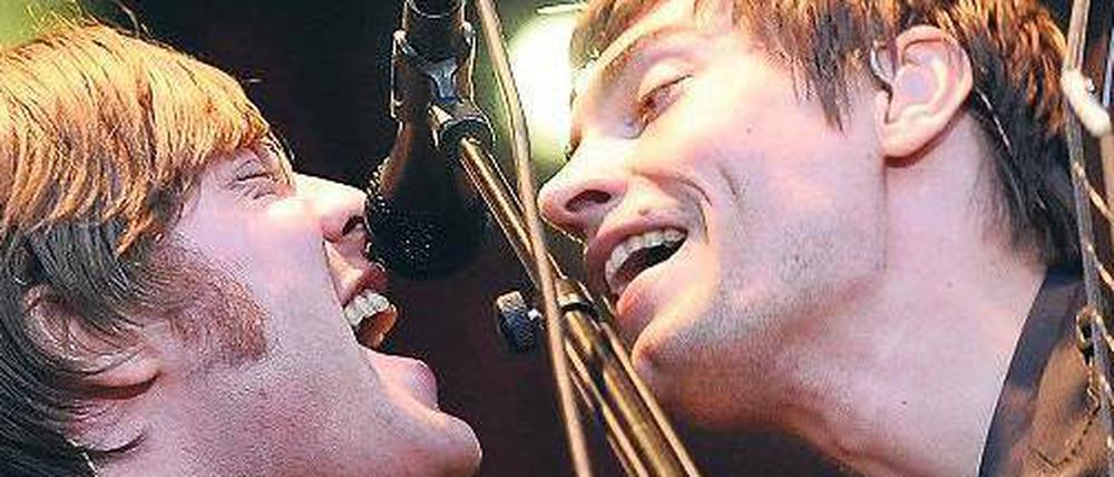Brüderlich. Die Sänger Gustaf Erik Noren und Björn Hans-Erik Dixgård. Foto: dpa