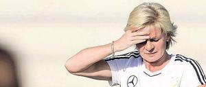 Countdown bis zum Viertelfinale? Bundestrainerin Silvia Neid und ihr Team können sich gegen Nigeria bereits für die K.o.-Runde qualifizieren.