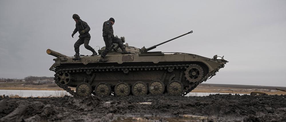 Der Aufmarsch russischer Truppen an der ukrainischen Grenze sorgt im Westen seit Wochen für Ängste vor einem möglichen Angriff Moskaus auf die Ukraine.