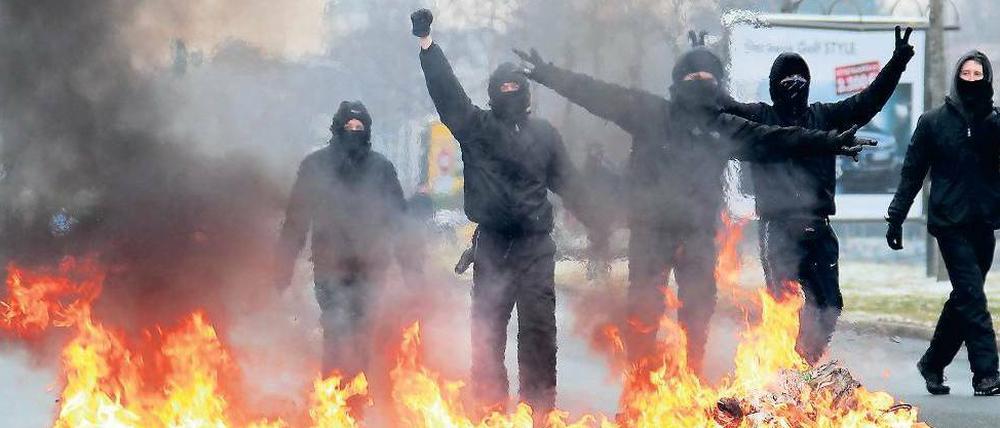 Im Brennpunkt. Autonome-linksradikale Aktionen und Anschläge sind in Berlin inzwischen häufiger als rechtsextremistische Straftaten.