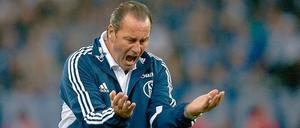 Zum Verzweifeln: Schalke-Trainer Huub Stevens