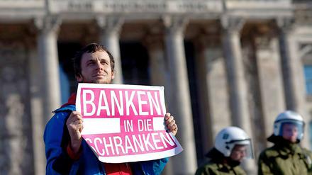 Der Protest der Occupy-Bewegung richtet sich gegen Moralverlust und Profitgier der Banken.