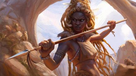 Illustration des Spiels „The Wagadu Chronicles“ des Spieleentwicklers Twin Drums aus dem Jahr 2020.