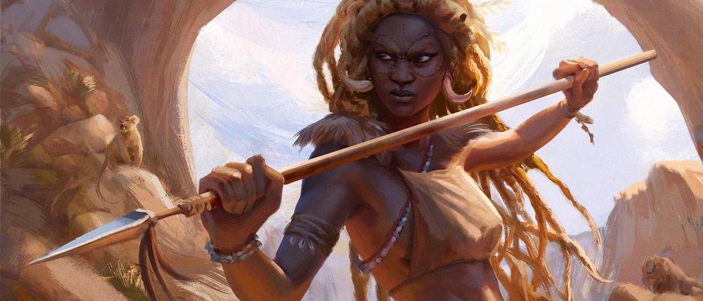 Illustration des Spiels „The Wagadu Chronicles“ des Spieleentwicklers Twin Drums aus dem Jahr 2020.