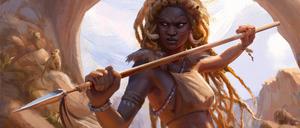 Illustration des Spiels „The Wagadu Chronicles“ des Spieleentwicklers Twin Drums aus dem Jahr 2020.