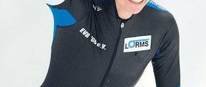 Lacht wieder. Monique Angermüller siegt in Inzell über 1500 Meter. Foto: dpa