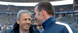 Hertha-Trainer, einst und jetzt: Lucien Favre (l.) und Markus Babbel.