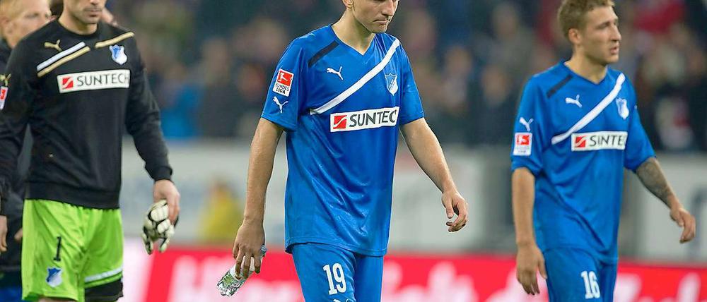 Die TSG aus Hoffenheim um Torschütze Vedad Ibisevic (l.) konnte gegen den 1. FC Kaiserslautern nicht überzeugen.