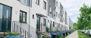 Eines wie das andere. Ein Reihenhaus ist nicht jedermanns Sache. Aber in Großstädten wie Berlin ist ein Reihen- oder Doppelhaus ein vergleichsweise günstiger Weg zum Eigenheimglück mit Blick ins Grüne.Foto: Andrea Warnecke/dpa