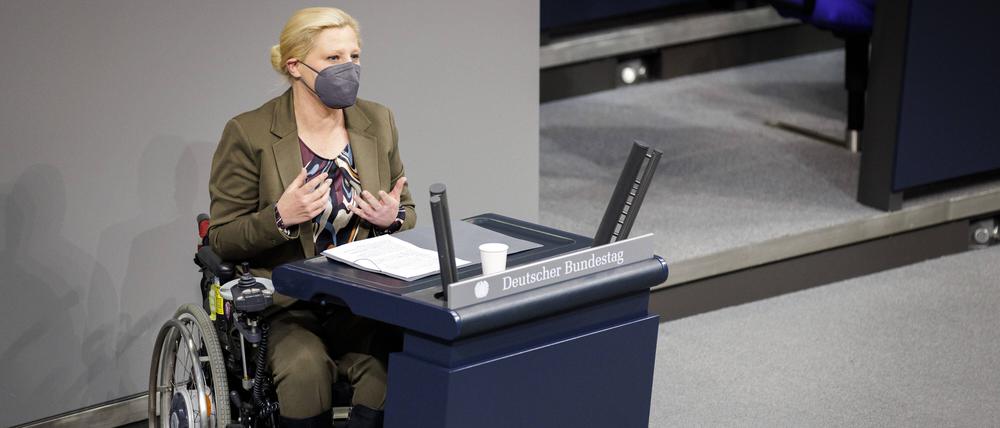 Stephanie Aeffner im Deutschen Bundestag.