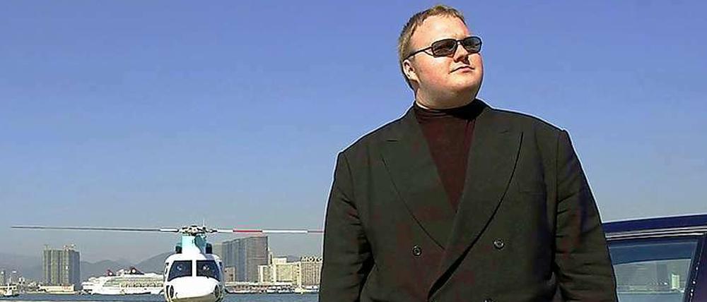 Kim Schmitz alias Kim Dotcom auf einem Archivbild von 1999 in Hong Kong.