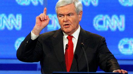 Romneys Konkurrent Newt Gingrich zeigt sich kämpferisch.