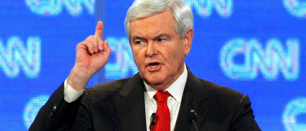 Romneys Konkurrent Newt Gingrich zeigt sich kämpferisch.