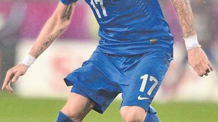 Mario Mandzukic benutzt gern mal die Ellenbogen, um sich Platz zu verschaffen. 