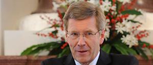Wulff bezeichnete das Erinnern an den Holocaust als "nationale Aufgabe".