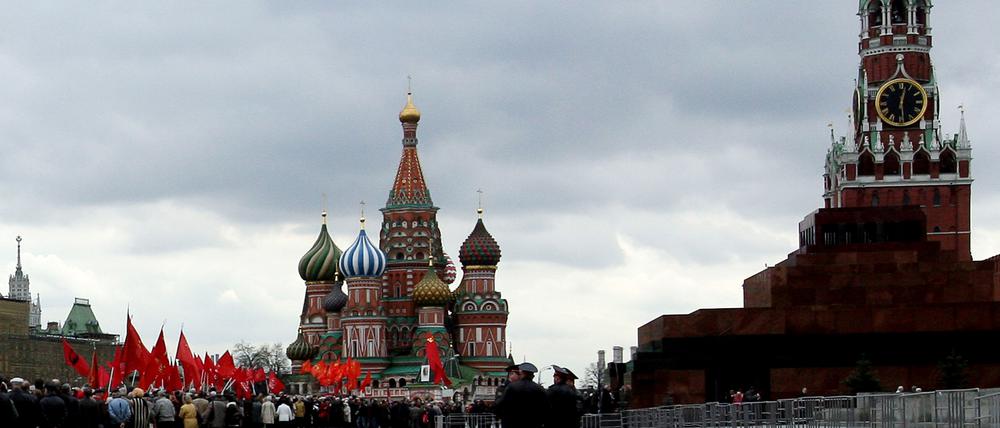 Der rote Platz in Moskau.