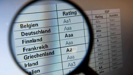 Eine europäische Ratingagentur ist bislang noch nicht in Sicht. Stattdessen kann sich die Bertelsmann-Stiftung einen internationalen Anbieter vorstellen. 