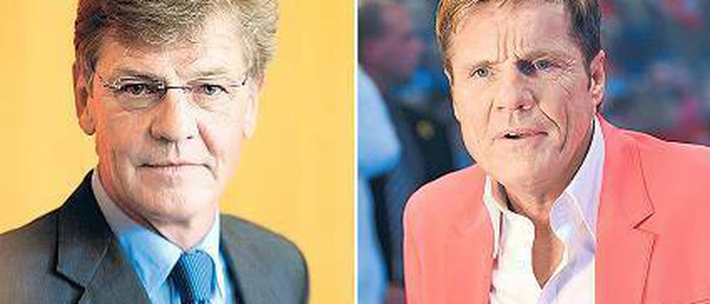 Sehr empfindsam. Ernst August und Dieter Bohlen. Foto: dpa