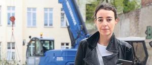 Station Pfefferberg. Maria Nicanor (32) leitet das Kuratorenteam des BMW Guggenheim Lab. Die Spanierin hat Kunstgeschichte studiert und arbeitet seit 2005 für das Guggenheim-Museum New York.