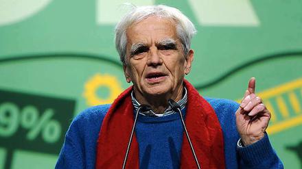 Hans-Christian Ströbele, Parteimitglied der Grünen, wäre mit seinen 73 Jahren der älteste Kandidat im Bundestag.