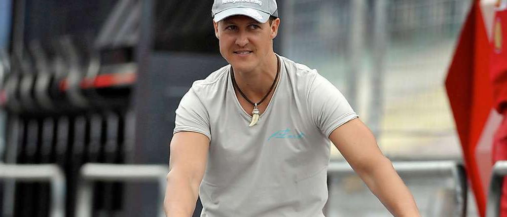 Ich hab' Spaß, ich geb' Gas. Michael Schumacher kann nicht genug kriegen von der Geschwindigkeit.
