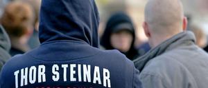 Lieblingsklamotten in der rechten Szene: Thor Steinar.