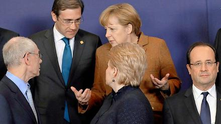 Die Staats- und Regierungschef in Brüssel.