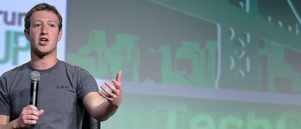Auf einer Tech-Konferenz referierte Facebook-Gründer Zuckerberg über Fehler der Vergangenheit.