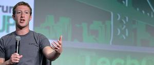 Auf einer Tech-Konferenz referierte Facebook-Gründer Zuckerberg über Fehler der Vergangenheit.