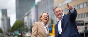 CDU-Landeschef Henkel mit der designierten Wirtschaftssenatorin Cornelia Yzer. 