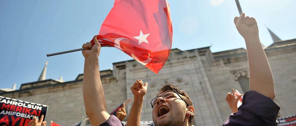 Auch in der Türkei gab es Proteste gegen den Schmähfilm - sie blieben aber klein und gewaltlos.