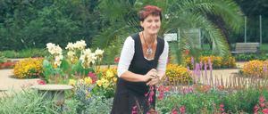 Mit Liebe gepflanzt. Gärtnerin Sonja Wettig führt auch die Orangerie. 