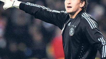 Da will ich hin. René Adler kehrt nach zwei Jahren ins Nationalteam zurück. Foto: dapd