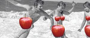 Äpfel gegen Anstoß. Mit einem Seitenhieb auf das Konzernlogo reagierte ein dänischer Buchautor auf die Apple-Zensur. 