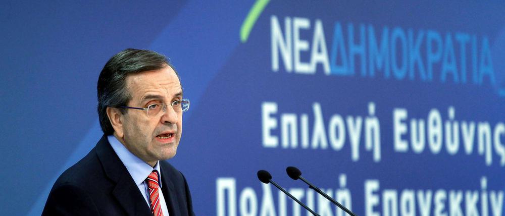 Der griechische Ministerpräsidetn Antonis Samaras hat Angst vor "Weimarer Verhältnissen".