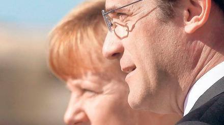 Merkel zu Besuch bei Portugals Ministerpräsident Coelho.